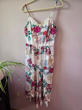 🌸 Bailey Blue Floral Faux Wrap Maxi Jumpsuit 🌸